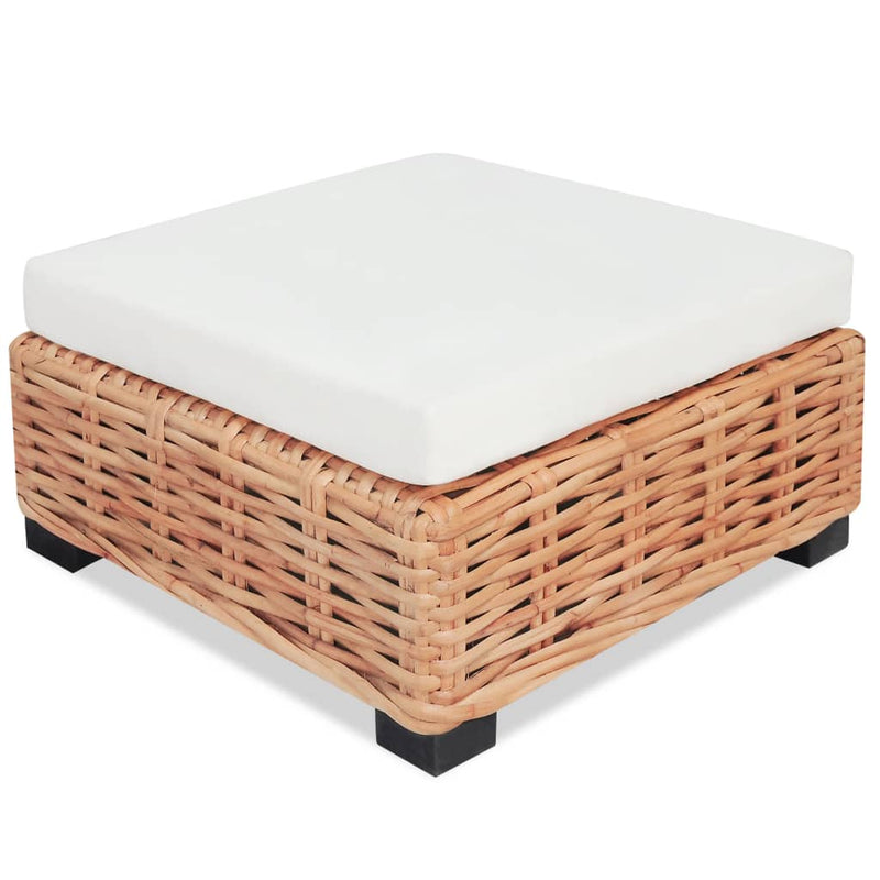 vidaXL 16 részes természetes rattan kanapészett
