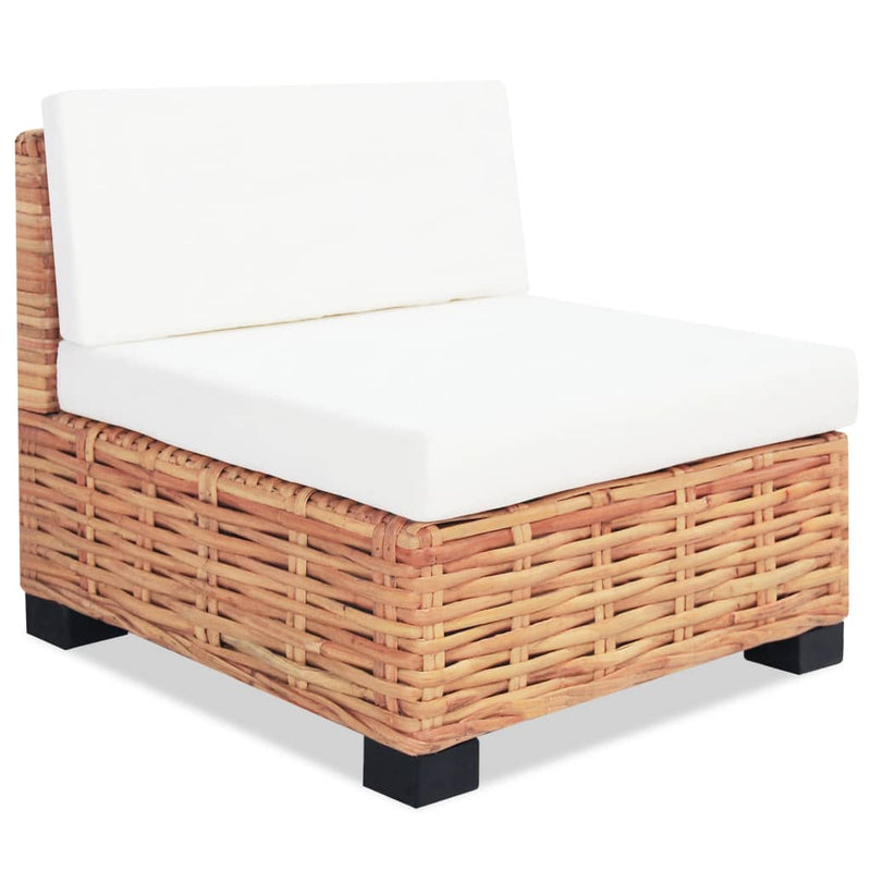 vidaXL 14 részes természetes rattan kanapészett