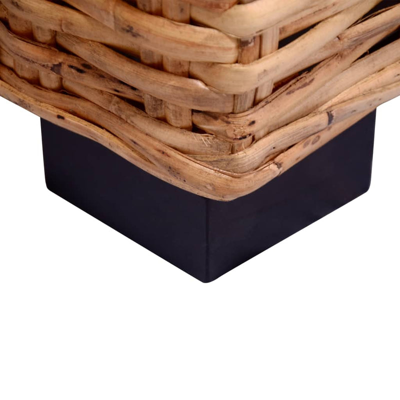 vidaXL 2-személyes természetes rattan kanapé