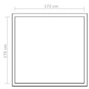 vidaXL megerősített alumínium melegház 3,46 m²