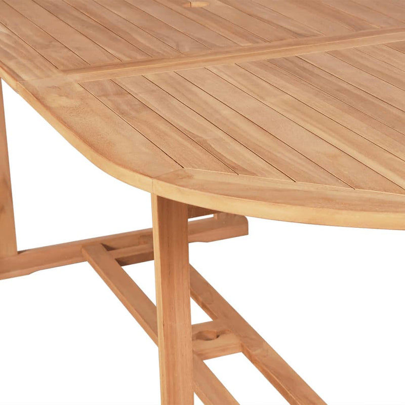 vidaXL tömör tíkfa kerti asztal 180 x 90 x 75 cm