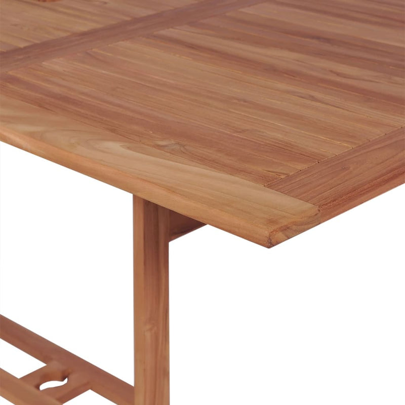 vidaXL tömör tíkfa kerti asztal 180 x 90 x 75 cm