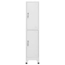 vidaXL öltözőszekrény 2 rekesszel 38 x 45 x 180 cm