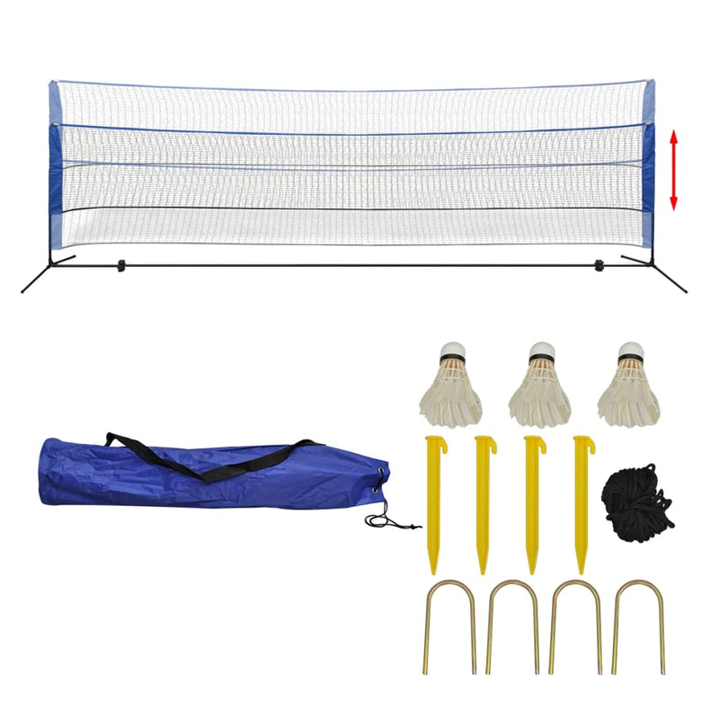 vidaXL 500 x 155 cm tollaslabda szett és háló