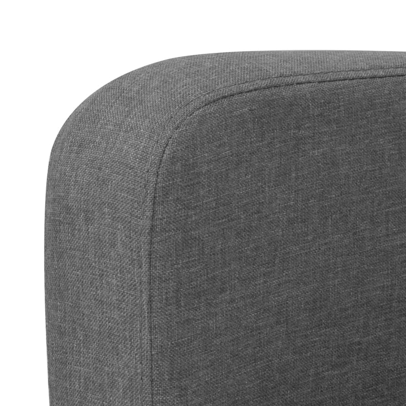 vidaXL sötétszürke 3-személyes kanapé 180 x 65 x 76 cm