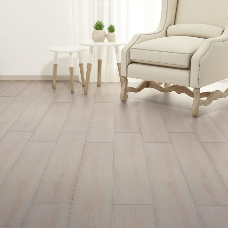 vidaXL klasszikus fehér tölgy nem öntapadó PVC padlólapok 2 mm 5,26 m²
