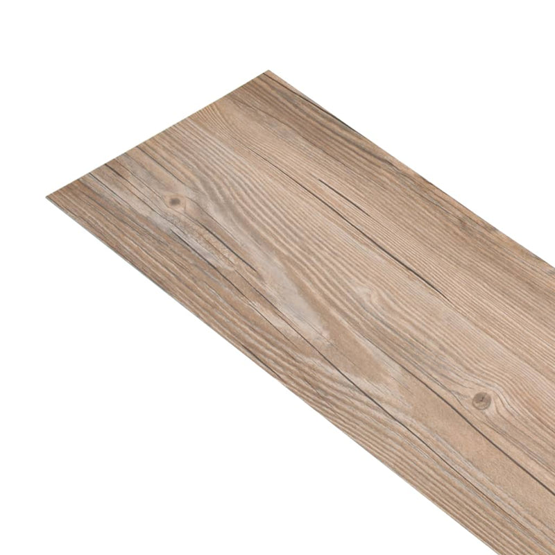 vidaXL barna tölgy nem öntapadó PVC padlóburkoló lapok 2 mm 5,26 m²