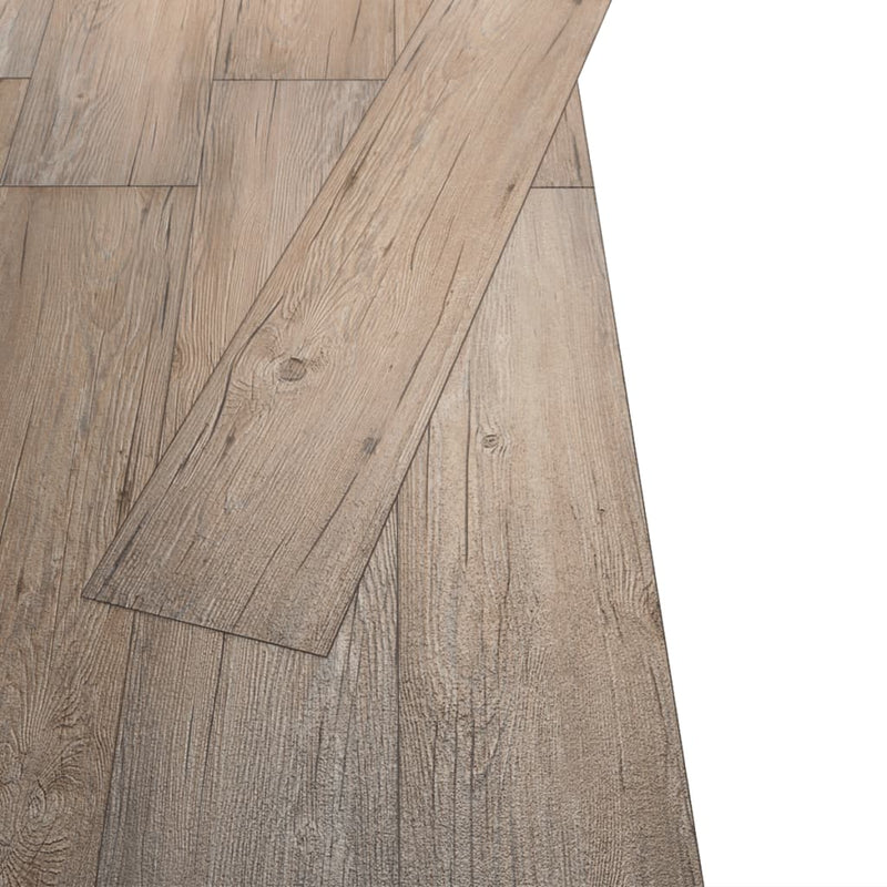 vidaXL barna tölgy nem öntapadó PVC padlóburkoló lapok 2 mm 5,26 m²