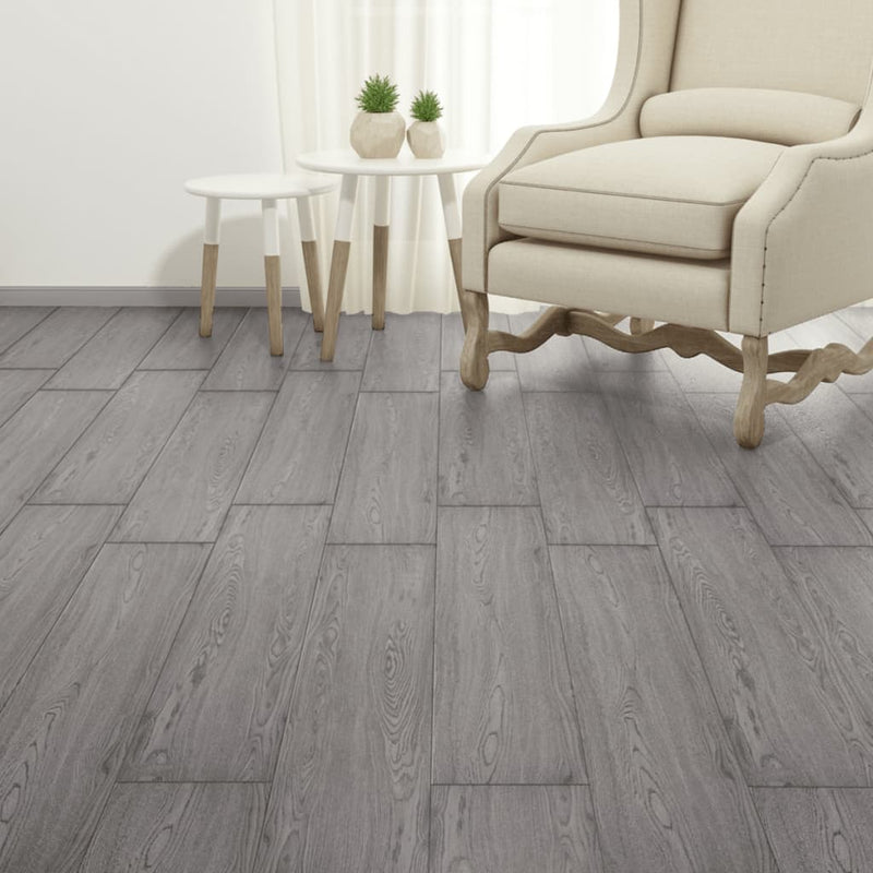 vidaXL sötétszürke nem öntapadó PVC padlóburkoló lapok 2 mm 5,26 m²