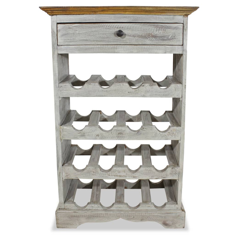 vidaXL tömör mahagóni fa bortartó állvány 55 x 23 x 85 cm