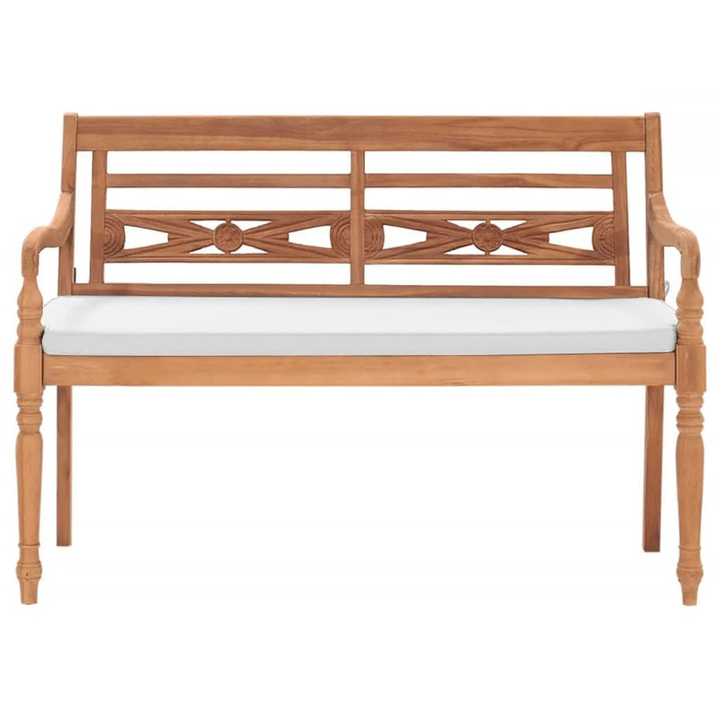 vidaXL tíkfa Batavia pad párnákkal 120 cm