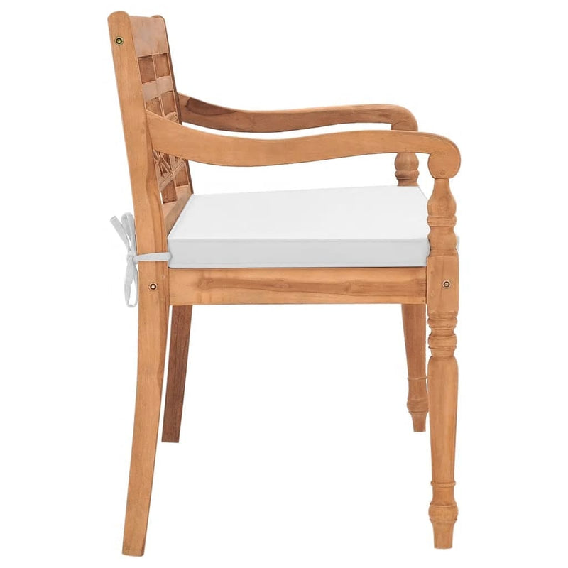 vidaXL tíkfa Batavia pad párnákkal 120 cm