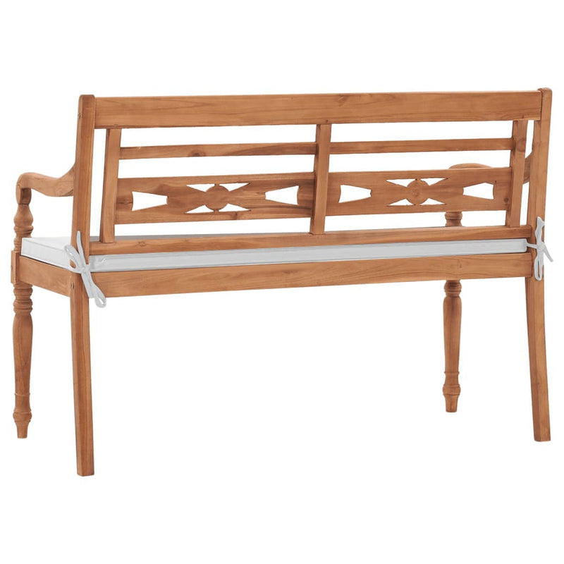 vidaXL tíkfa Batavia pad párnákkal 120 cm