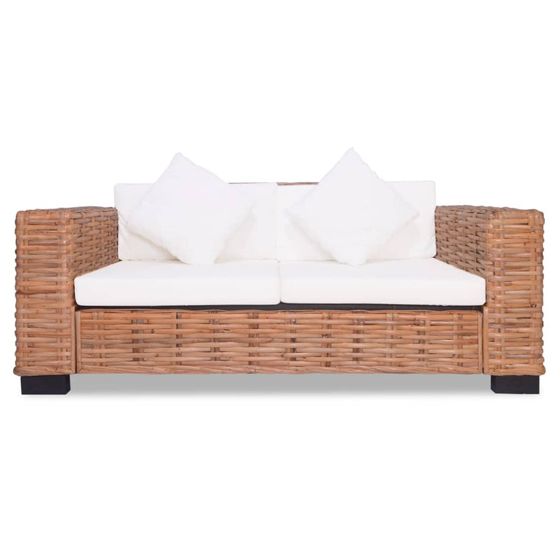 vidaXL 15 részes természetes rattan kanapészett