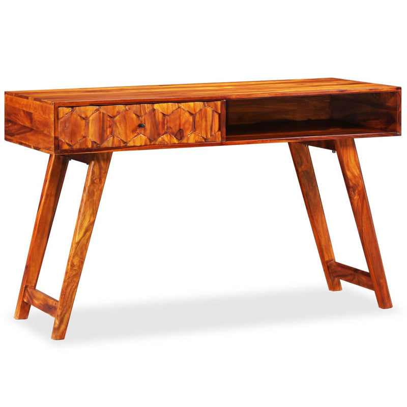vidaXL tömör kelet-indiai rózsafa íróasztal 118 x 50 x 76 cm