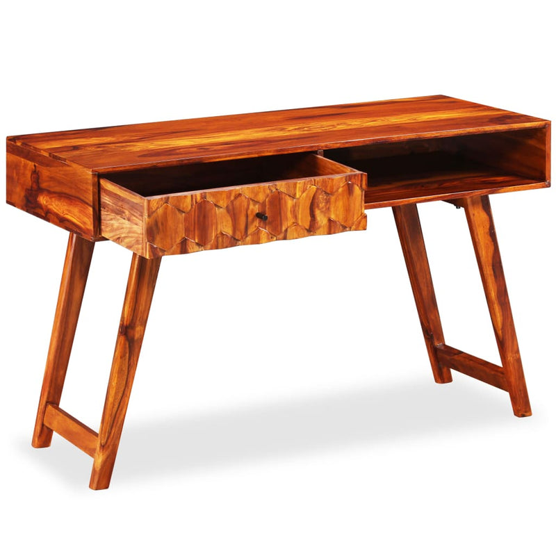 vidaXL tömör kelet-indiai rózsafa íróasztal 118 x 50 x 76 cm