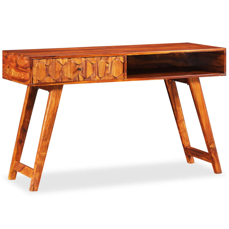 vidaXL tömör kelet-indiai rózsafa íróasztal 118 x 50 x 76 cm
