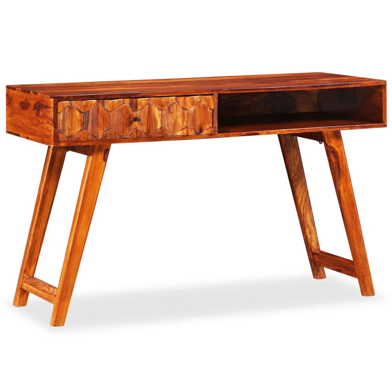 vidaXL tömör kelet-indiai rózsafa íróasztal 118 x 50 x 76 cm