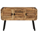 vidaXL tömör mangófa tálalószekrény 120 x 30 x 76 cm