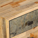 vidaXL tömör újrahasznosított fa íróasztal 110 x 50 x 76 cm