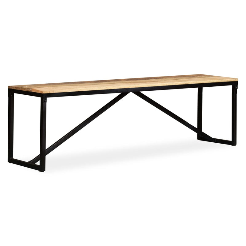 vidaXL tömör mangófa pad 160 x 35 x 45 cm