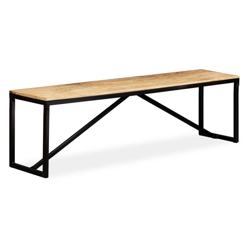 vidaXL tömör mangófa pad 160 x 35 x 45 cm