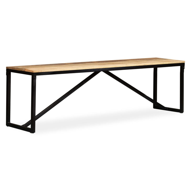 vidaXL tömör mangófa pad 160 x 35 x 45 cm