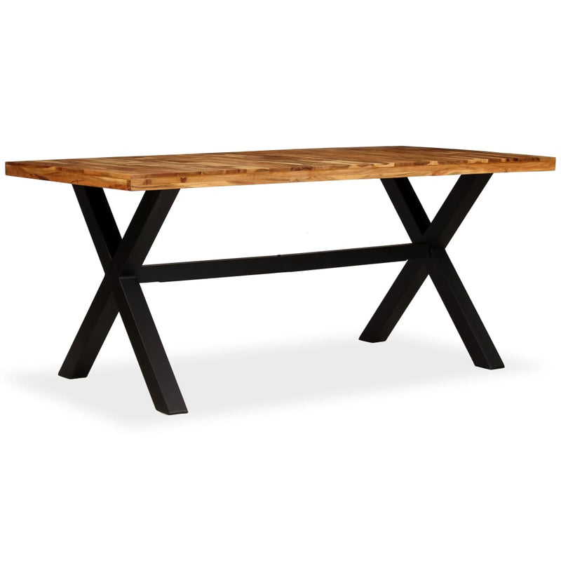 vidaXL tömör akácfa/mangófa étkezőasztal 180 x 90 x 76 cm