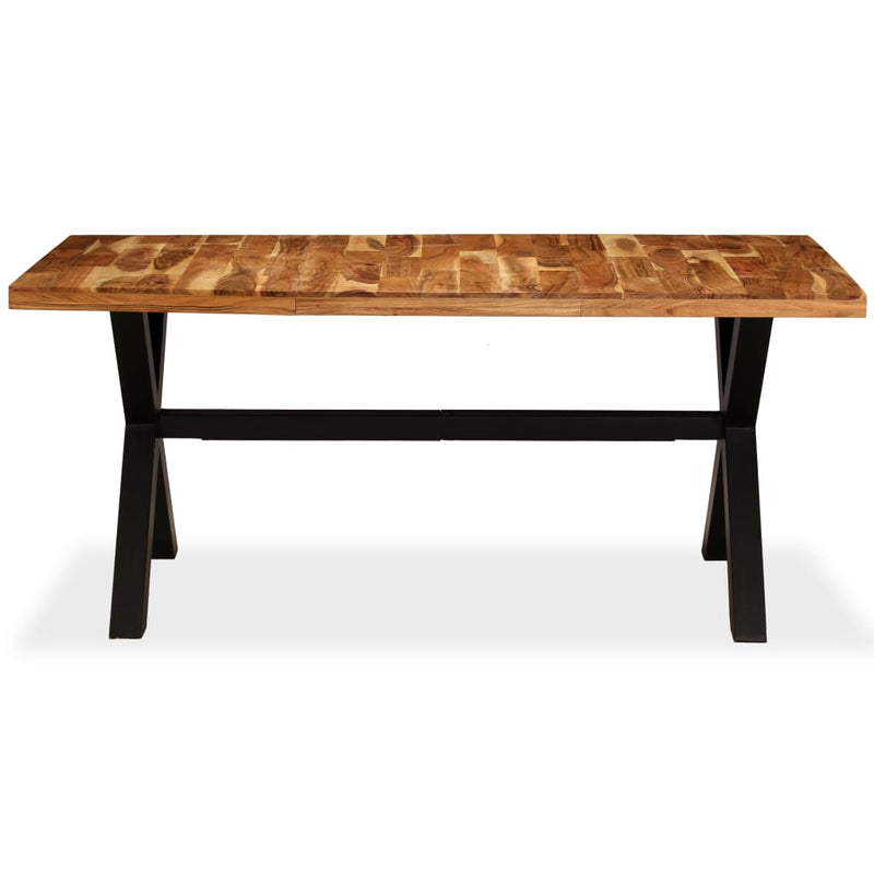 vidaXL tömör akácfa/mangófa étkezőasztal 180 x 90 x 76 cm