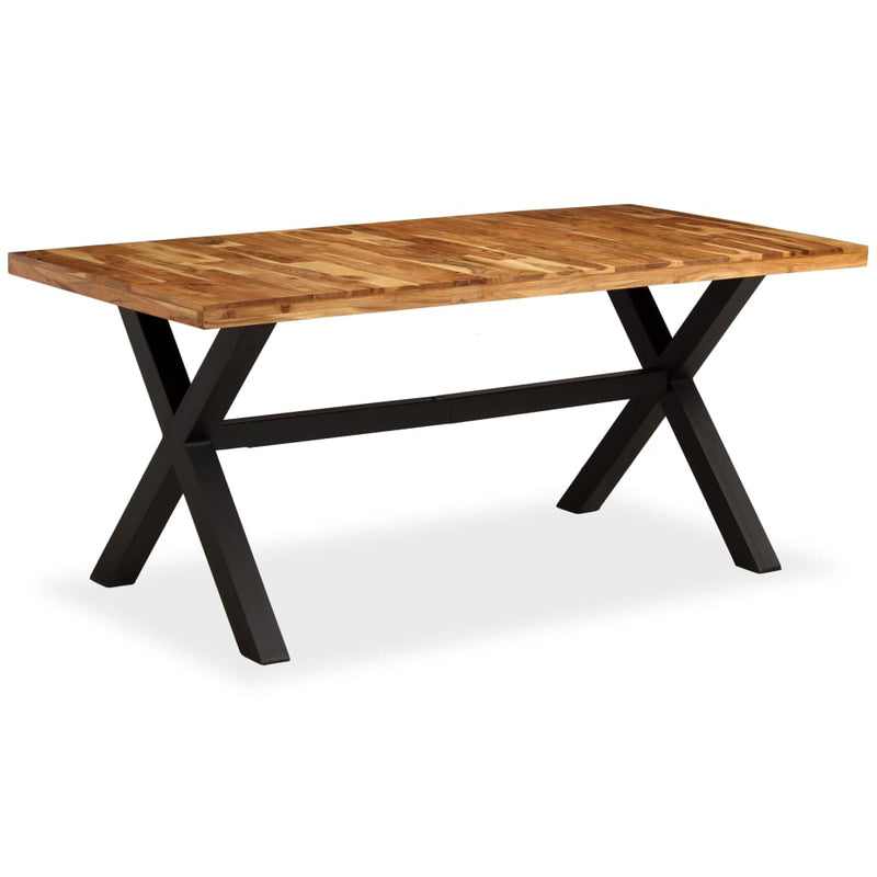vidaXL tömör akácfa/mangófa étkezőasztal 180 x 90 x 76 cm