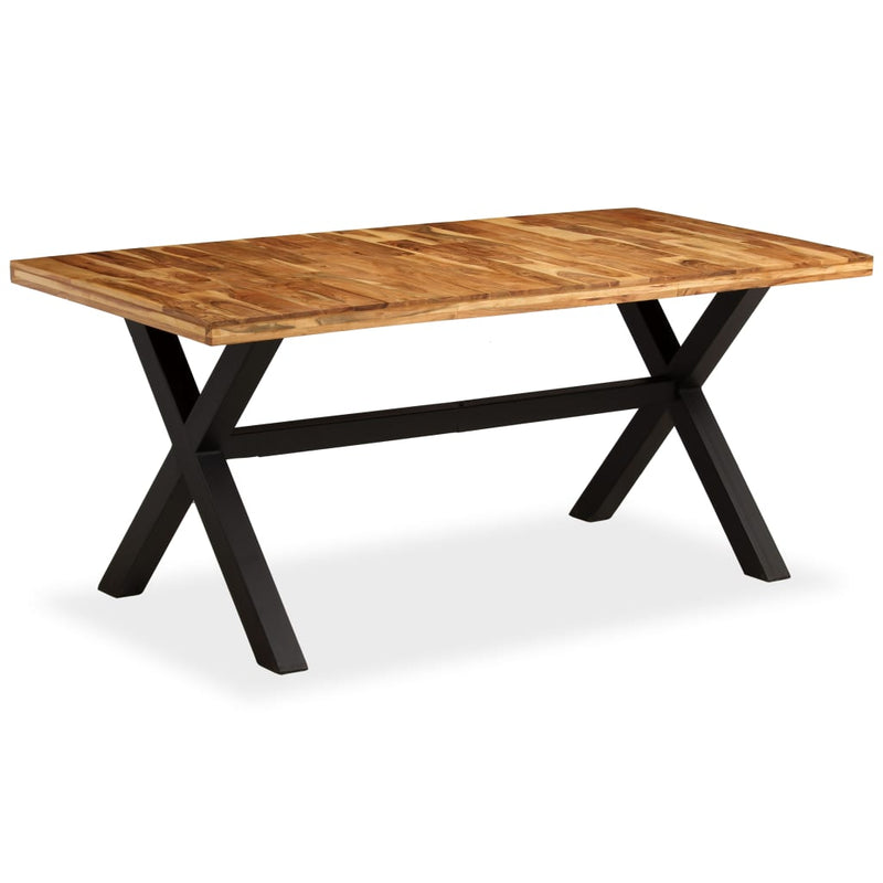 vidaXL tömör akácfa/mangófa étkezőasztal 180 x 90 x 76 cm