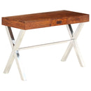 vidaXL tömör akácfa íróasztal mézszínű felülettel 110 x 50 x 76 cm