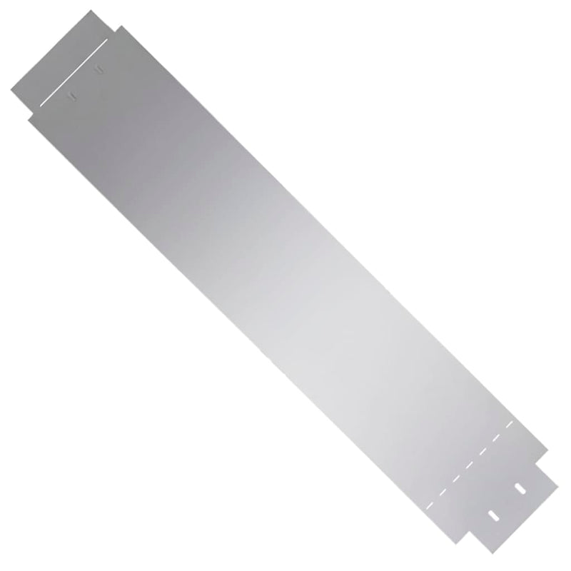 vidaXL 10 db galvanizált acél gyepkerítés 100 x 20 cm