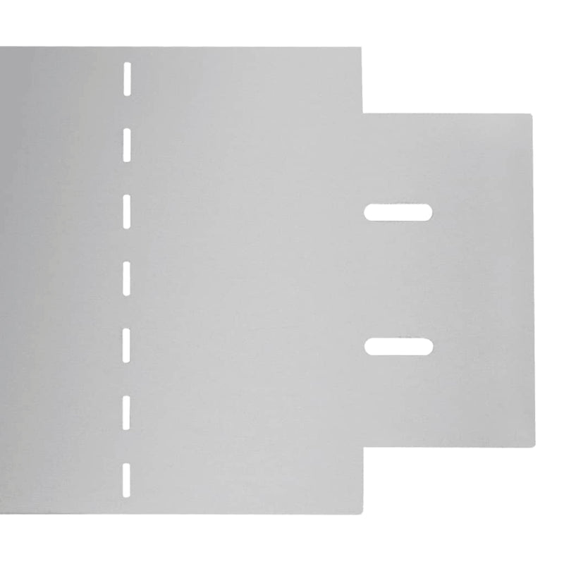 vidaXL 10 db galvanizált acél gyepkerítés 100 x 20 cm
