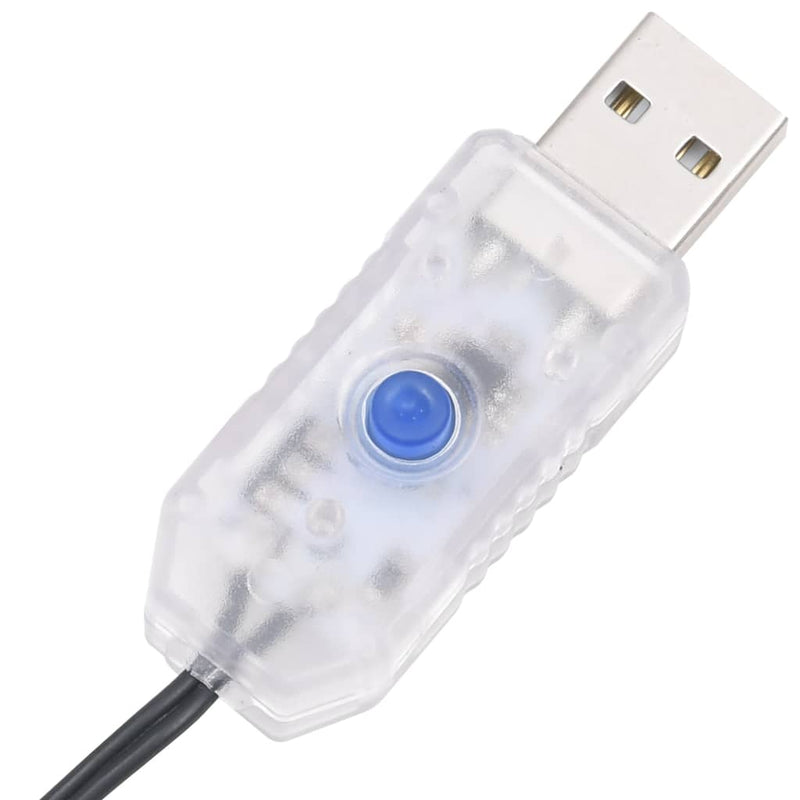 vidaXL 400 LED-es fényfüzér 8 meleg fehér világítási móddal 40 m