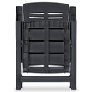 vidaXL 4 db antracitszürke dönthető műanyag kerti szék