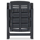 vidaXL 6 db antracitszürke dönthető műanyag kerti szék