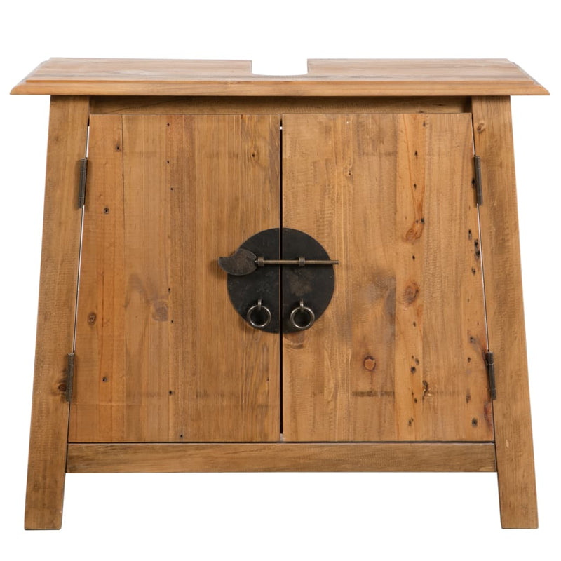vidaXL tömör újrahasznosított fenyőfa pipereszekrény 70 x 32 x 63 cm