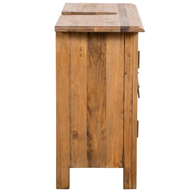 vidaXL tömör újrahasznosított fenyőfa pipereszekrény 70 x 32 x 63 cm