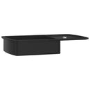 vidaXL fekete, egymedencés gránit mosogatótálca