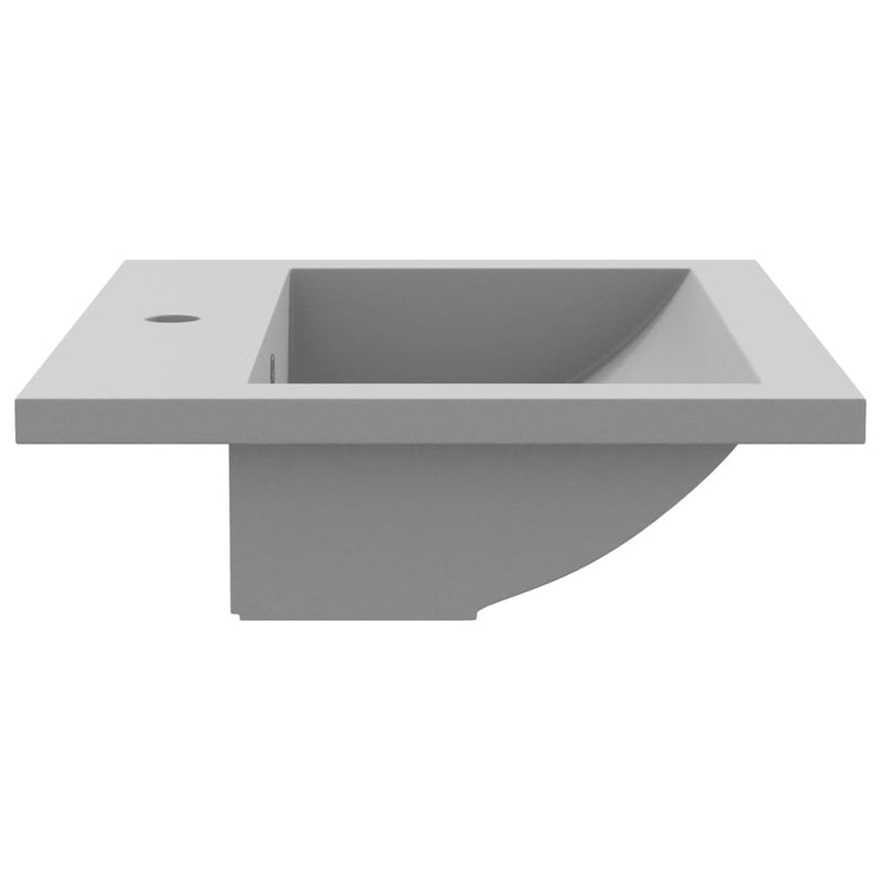 vidaXL szürke gránit mosdókagyló 600 x 450 x 120 mm