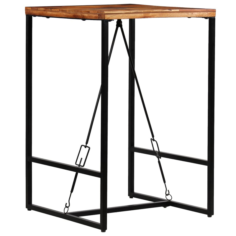 vidaXL újrahasznosított tömör fa bárasztal 70 x 70 x 106 cm