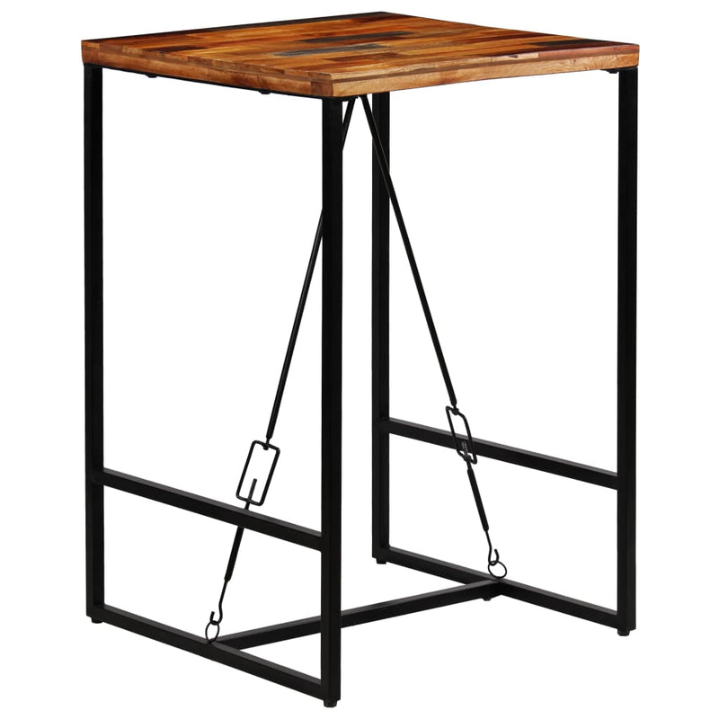 vidaXL újrahasznosított tömör fa bárasztal 70 x 70 x 106 cm