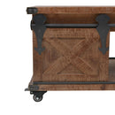 vidaXL barna tömör fenyő dohányzóasztal 91 x 51 x 38 cm