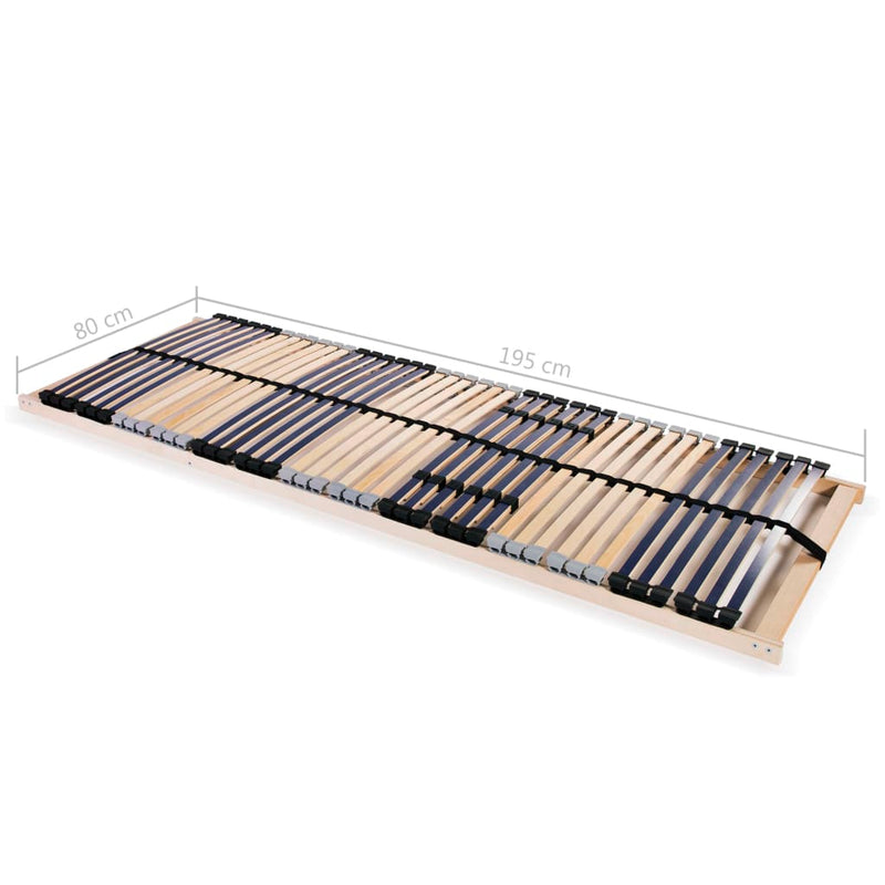 vidaXL 7 zónás 42 léces ágyrács 80 x 200 cm