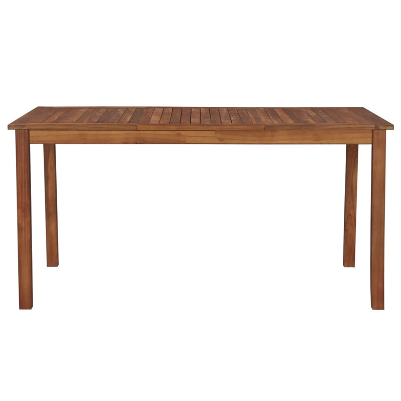 vidaXL tömör akácfa kerti asztal 150 x 90 x 74 cm