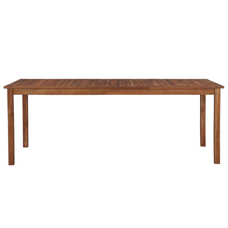 vidaXL tömör akácfa kerti asztal 200 x 100 x 74 cm