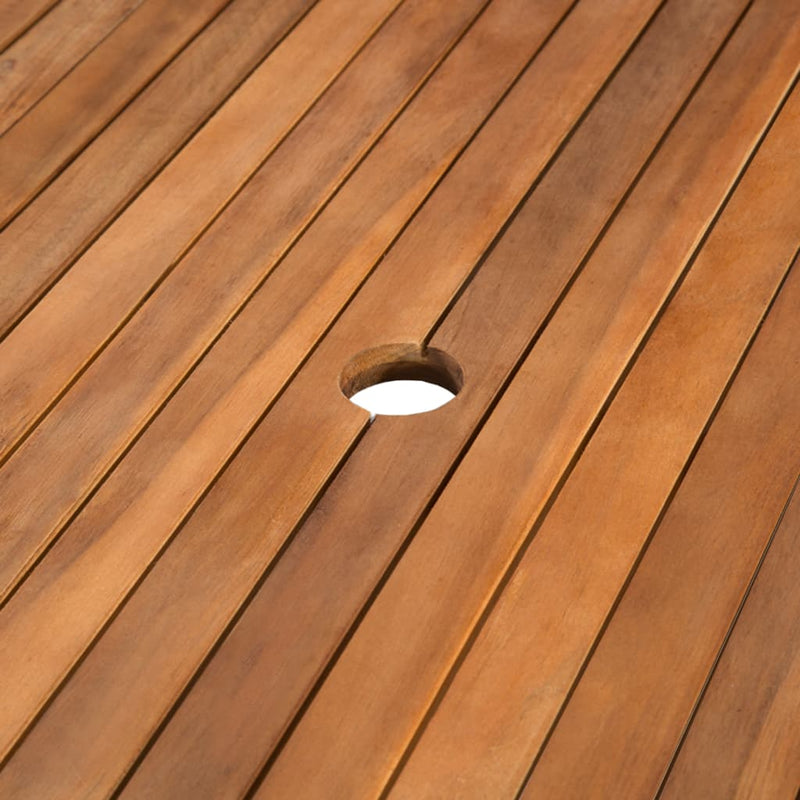 vidaXL tömör akácfa kerti asztal 200 x 100 x 74 cm