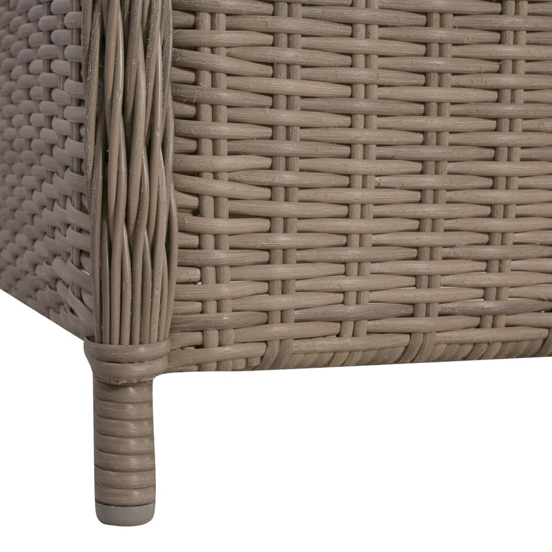 vidaXL 2 db barna polyrattan kültéri szék párnával