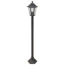 vidaXL 6 db bronzszínű alumínium kerti állólámpa, E27, 110 cm